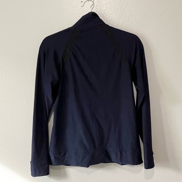 NEW BALANCE- Full Zip Navy Blue Active Wear Sweatshirt Size M - Picture 2 of 3